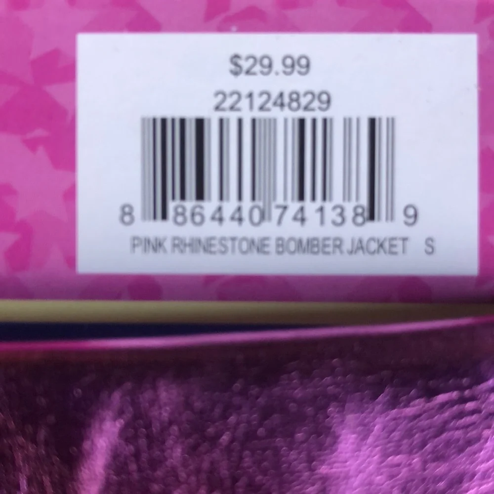 NWT Doggy Parton metallic Moto dog jacket S